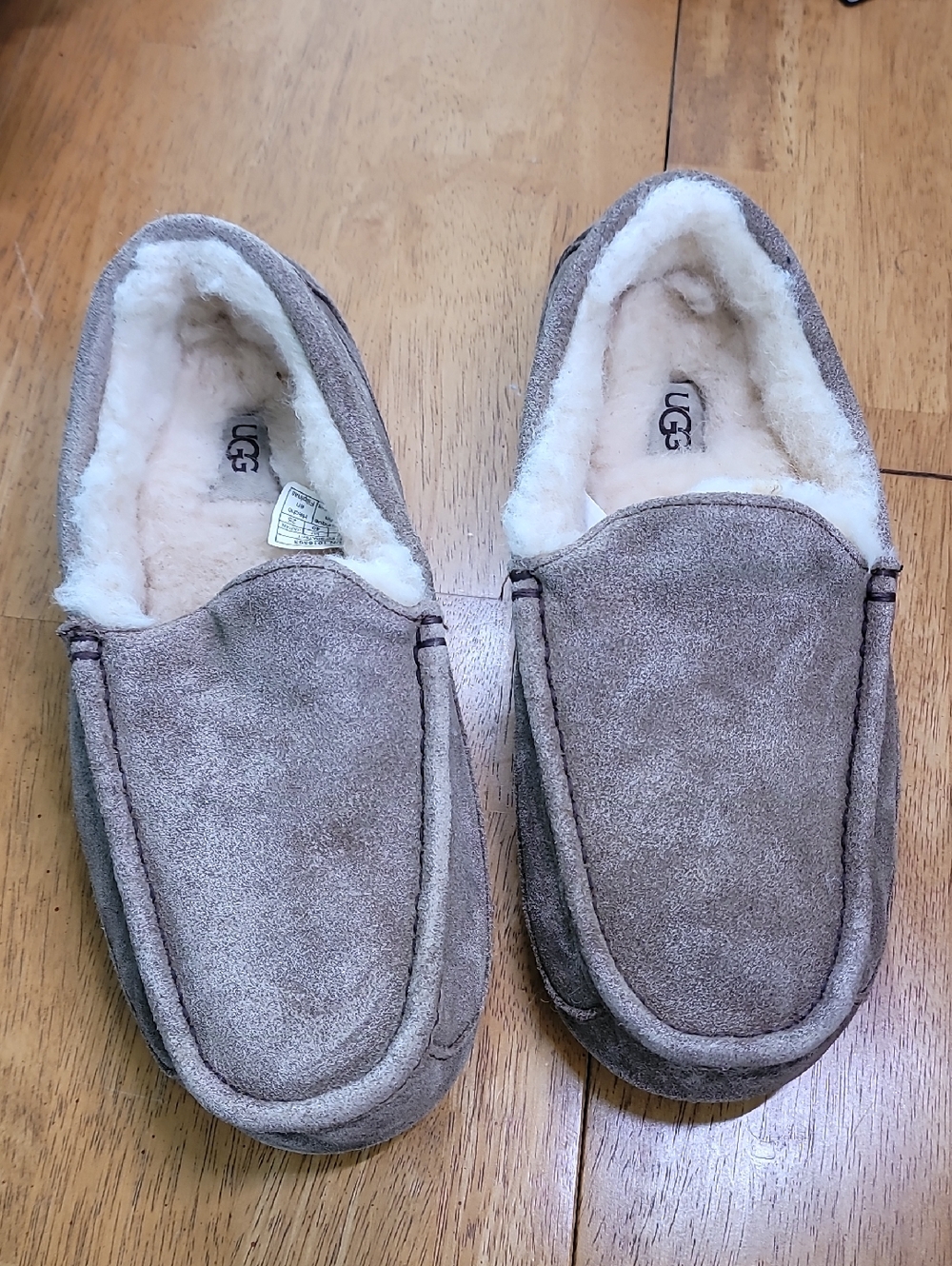 Ugg Men's Ascot Suede Wool Slip On Loafer Slipper